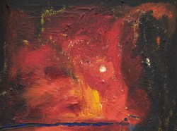 Florinda Ke Sophie - Unterm Strich 3, Acryl und Öl auf Leinwand, 80 x 100 cm, 2010