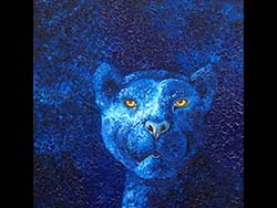 Florinda Ke Sophie - Jack the Panther 4, Öl auf Leinwand, 50 x 50 cm, 2013